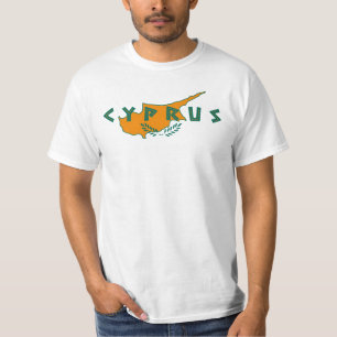 cyprus country map flag travel symbol nation  T-Shirt