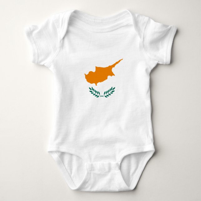 Cyprus – Cypriot National Flag Baby Bodysuit (Front)