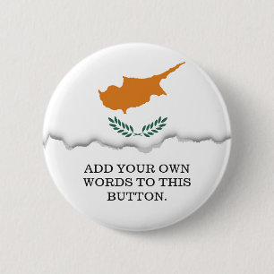 Cyprus Flag 6 Cm Round Badge