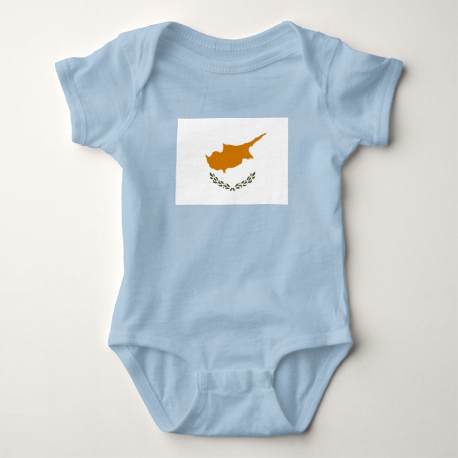 Cyprus Flag Baby Bodysuit (Front)