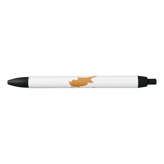Cyprus flag black ink pen (Front)