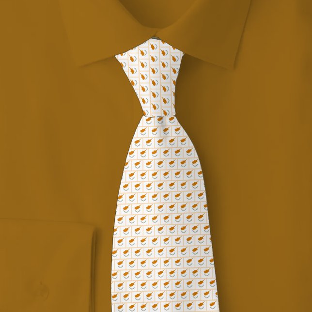 Cyprus Flag Brick Pattern Tie (Creator Uploaded)
