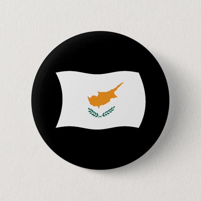 Cyprus Flag Button (Front)