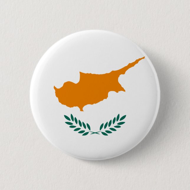 Cyprus Flag Button (Front)