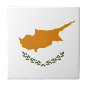 Cyprus Flag Ceramic Tile