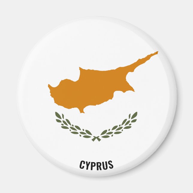 Cyprus Flag Charming Patriotic Magnet (Front)