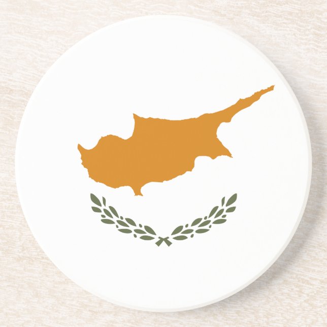 Cyprus Flag Coaster (Front)
