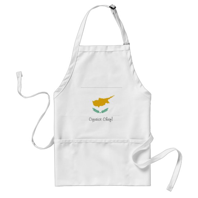 Cyprus flag cypriot chef apron souvenir (Front)