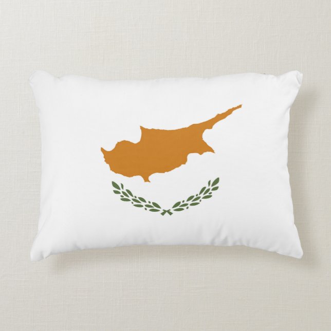 Cyprus flag decorative cushion (Front)