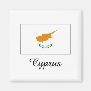 Cyprus Flag Design Magnet