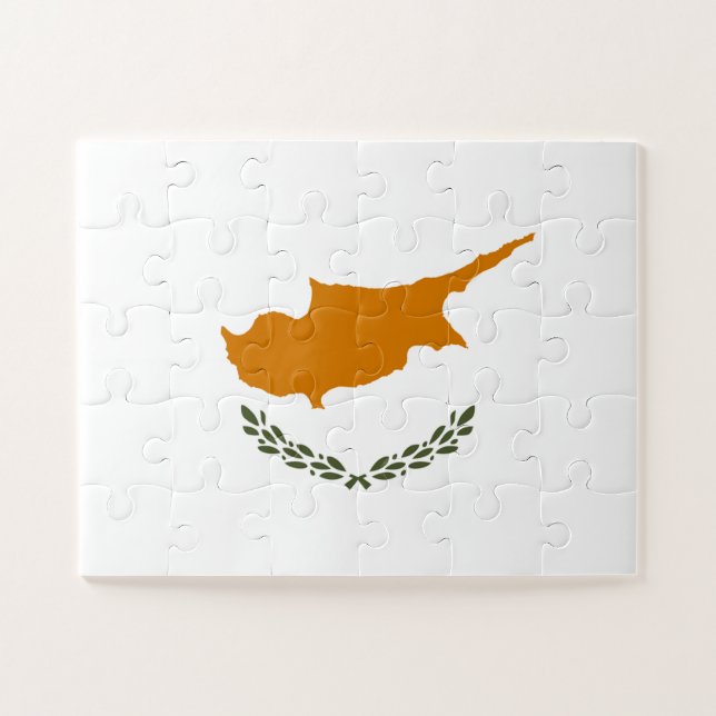Cyprus Flag Jigsaw Puzzle (Horizontal)