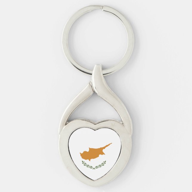 Cyprus flag key ring (Front)