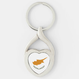 Cyprus Flag Key Ring