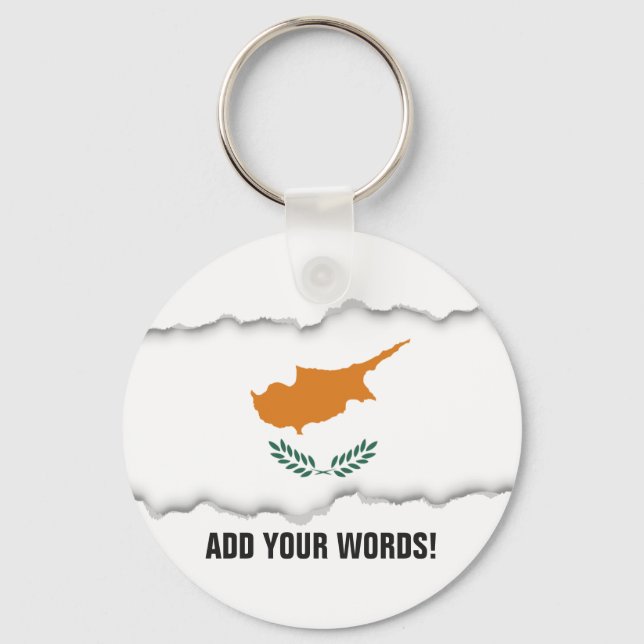 Cyprus Flag Key Ring (Front)