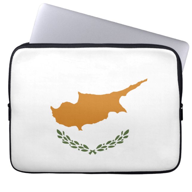Cyprus flag laptop sleeve (Front)