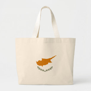 Cyprus Flag Large Tote Bag