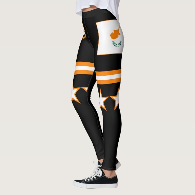 Cyprus Flag Leggings (Left)