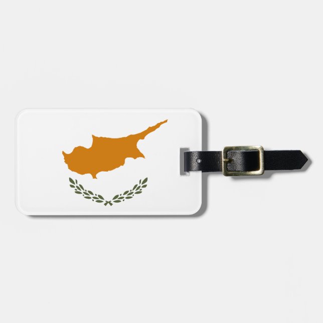 Cyprus Flag Luggage Tag (Front Horizontal)