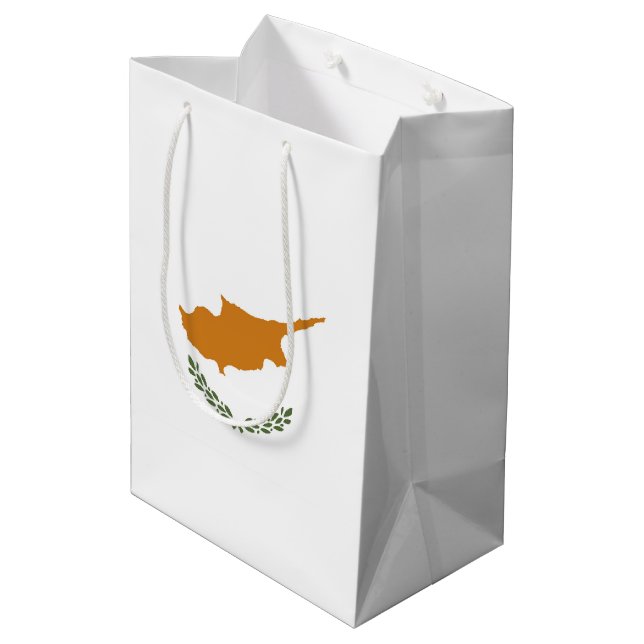Cyprus flag medium gift bag (Back Angled)