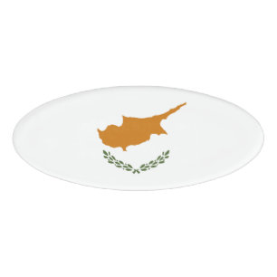 Cyprus flag name tag