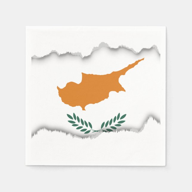 Cyprus Flag Napkin (Front)