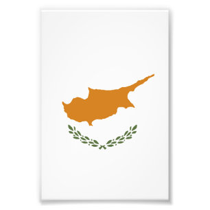 Cyprus flag photo print