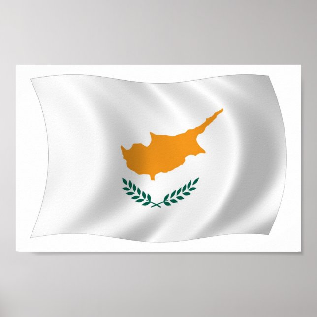 Cyprus Flag Poster Print (Front)
