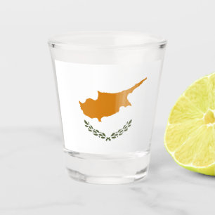 Cyprus Flag Shot Glass
