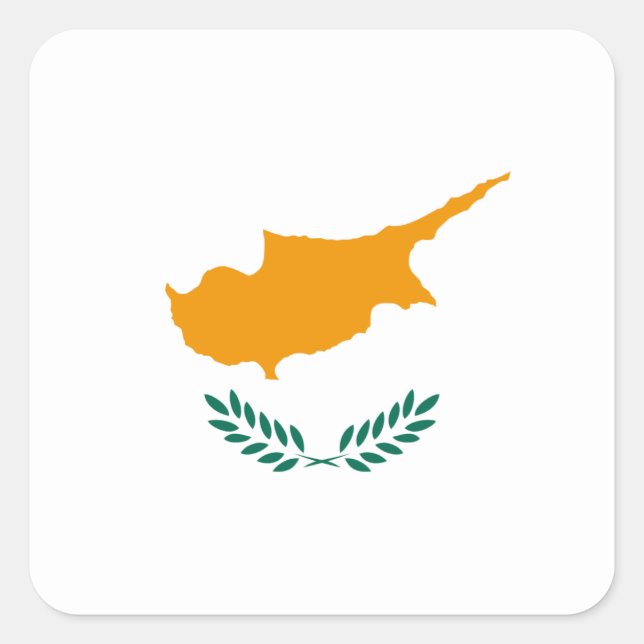 Cyprus Flag Sticker (Front)