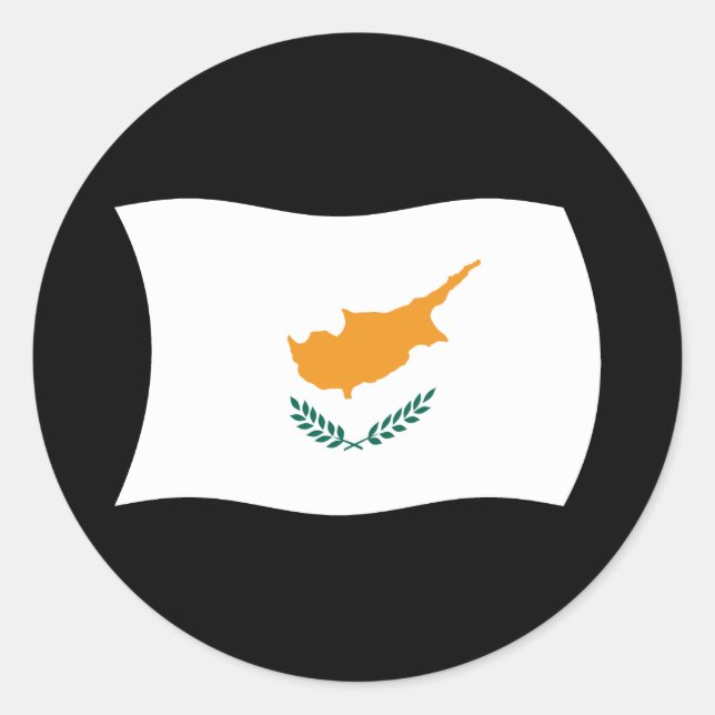 Cyprus Flag Sticker (Front)