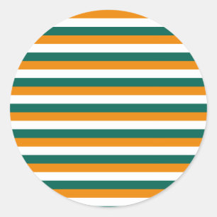 Cyprus flag stripes classic round sticker