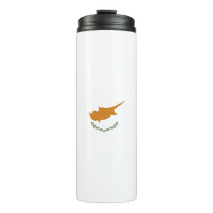 Cyprus flag thermal tumbler