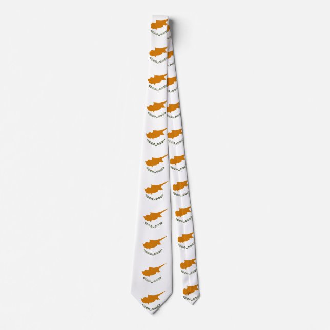 Cyprus Flag Tie (Front)
