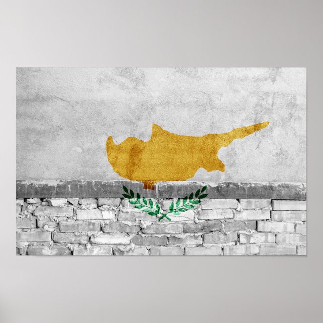 Cyprus flag wall poster (Front)