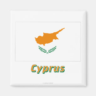 Cyprus Flag with Name Magnet