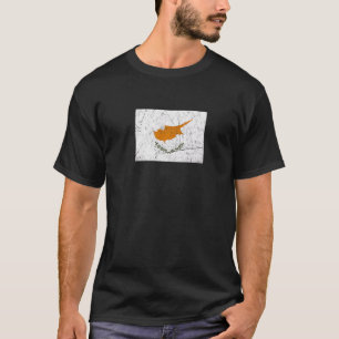 Cyprus Flag With Vintage Cypriot National Colours T-Shirt