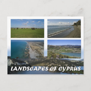 Cyprus landscapes postcard