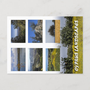 Cyprus landscapes postcard