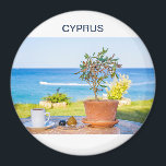 Cyprus magnet<br><div class="desc">Cyprus magnet with coffee and sea in summer</div>