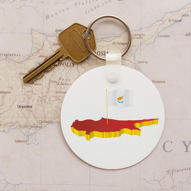 Cyprus Map Key Ring (Creator Uploaded)