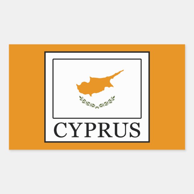 Cyprus Rectangular Sticker (Front)