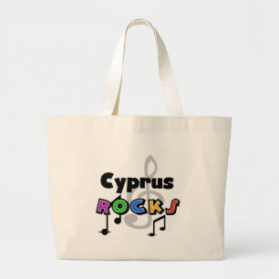 Cyprus Rocks Large Tote Bag