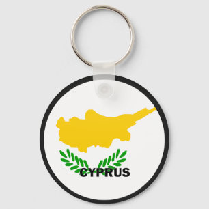 Cyprus Roundel quality Flag Key Ring