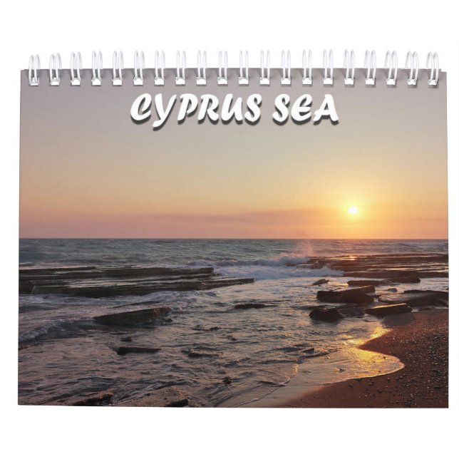 Cyprus sea calendar (Back)