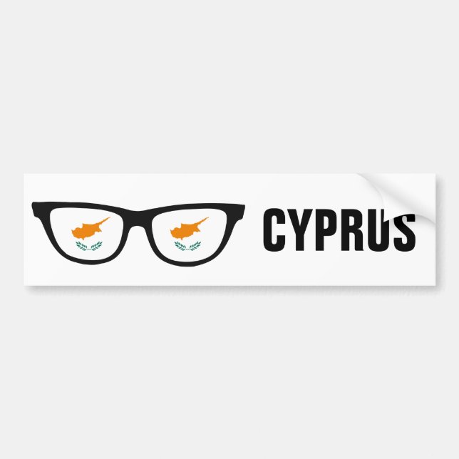 Cyprus Shades custom text & colour bumpersticker Bumper Sticker (Front)