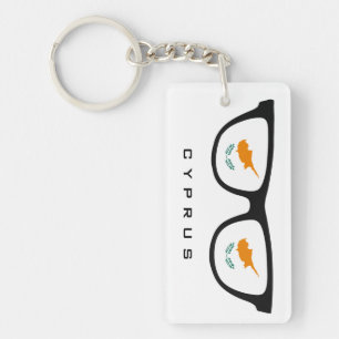 Cyprus Shades custom text & colour key chain