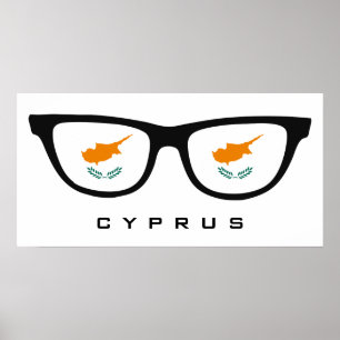 Cyprus Shades custom text & colour poster