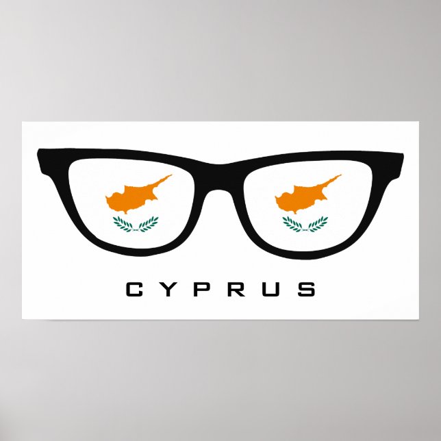 Cyprus Shades custom text & colour poster (Front)