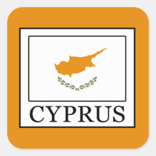 Cyprus Square Sticker