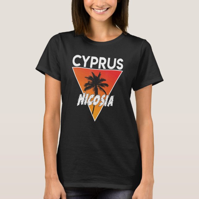 Cyprus With Sunny Colours T-Shirt (Front)
